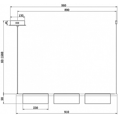 Подвесной светильник Stick FR5395PL-L12B