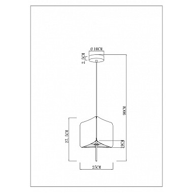 Подвесной светильник Trixie A7084SP-1BK