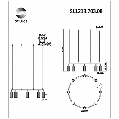 Подвесной светильник Kendo SL1213.703.08