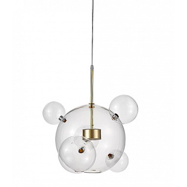 Подвесной светодиодный светильник Lumina Deco Neroni LDP 6016-5+1 GD