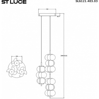 Подвесной светильник Talisman SL6121.403.03