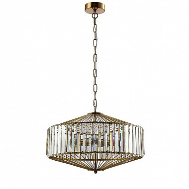 Подвесной светильник Crystal Lux Fiesta SP5 Brass/Transparente