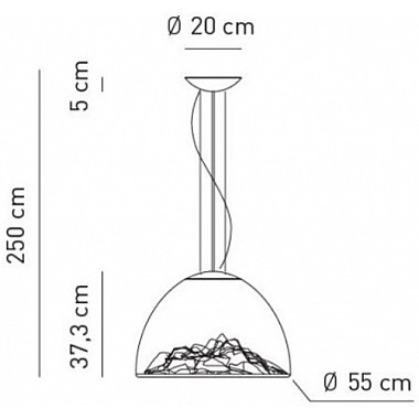 Подвесной светильник Mountain View SPMountainAM/OR/LED