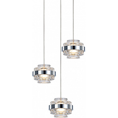 Подвесной светильник Indiana MD22030002-3A chrome/clear