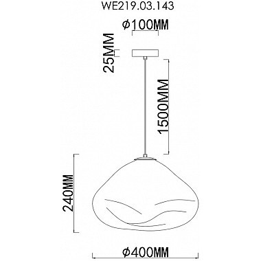 Подвесной светильник Isola WE219.03.143