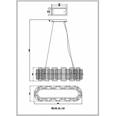 Подвесной светильник Nelly WE158.24.123