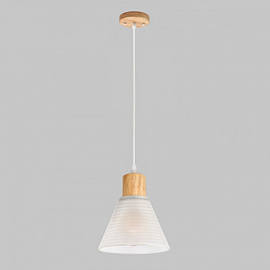 Подвесной светильник MD.6029-1-P-WOOD+WH