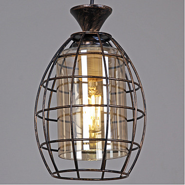 Подвесной светильник 03525-0.9-03 BK+GD