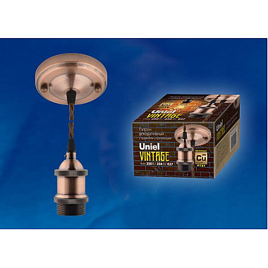 Подвесной светильник Uniel DLC-V-S22K/E27 TS/1,5M/BL Bronze UL-00002824