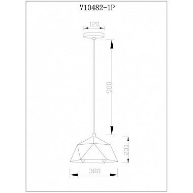 Подвесной светильник Genoa V10482-1P