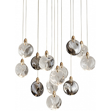 Подвесной светильник OD2440 OD2440-13 gold/clear+amber+grey