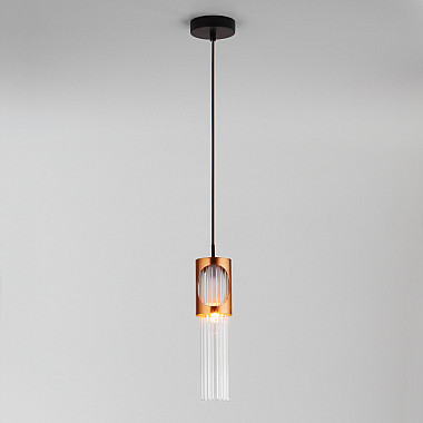 Подвесной светильник Clip 50087/1 черный / бронза