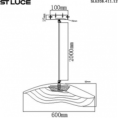 Подвесной светильник Oasis SL6208.411.12
