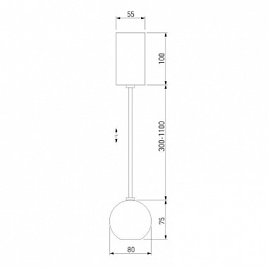 Подвесной светодиодный светильник Elektrostandard Giro 50215/1 Led черный жемчуг 4690389175831