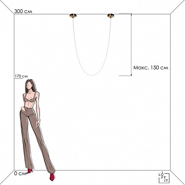 Подвесной светильник Lori 10230/3000