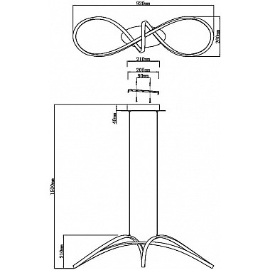 Подвесной светильник Curve MOD156PL-L52G4K