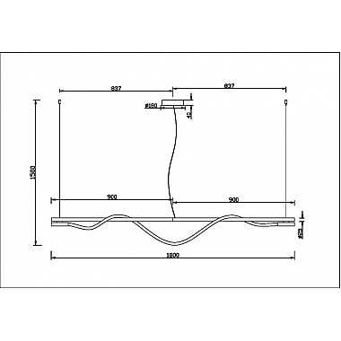 Подвесной светильник Tau MOD166PL-L20G3K