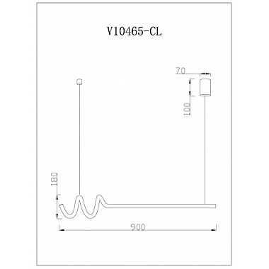 Подвесной светильник Torino V10465-CL
