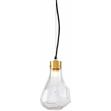 Подвесной светильник KR1197 KR1197P-1 brass/clear