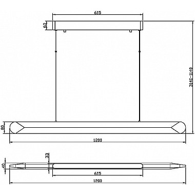 Подвесной светильник Motion MOD276PL-L40W3K