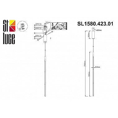 Подвесной светодиодный светильник ST Luce Ralio SL1580.423.01
