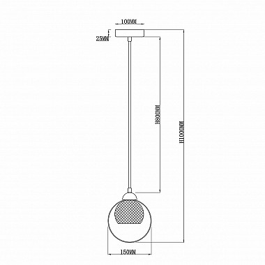 Подвесной светильник Rivoli Mod 3034-201 Б0037686