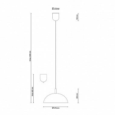 Подвесной светильник Lucia Tucci Palla 1090.1 Bianco