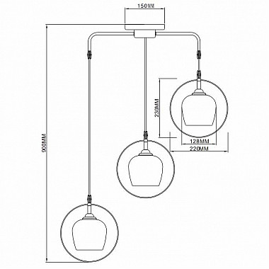 Подвесной светильник Rivoli Marti 9007-203 Б0044457