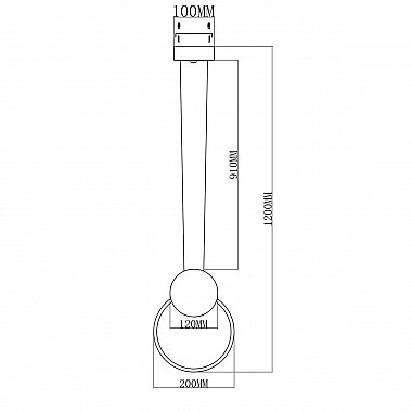 Подвесной светодиодный светильник Moderli Yumi V5020-1PL