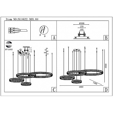 Подвесной светильник Tivoli SL1622.303.04