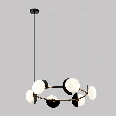 Подвесной светильник Moity 70150/6 черный/латунь Smart