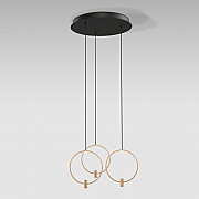 Подвесной светильник Layla 50257/3 LED черный/ латунь