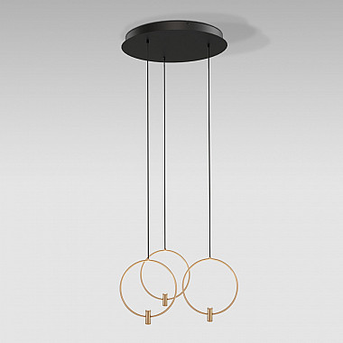 Подвесной светильник Layla 50257/3 LED черный/ латунь