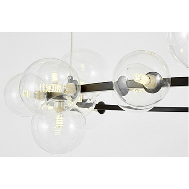 Подвесной светильник Merido LDP 7033-24 BK+CL