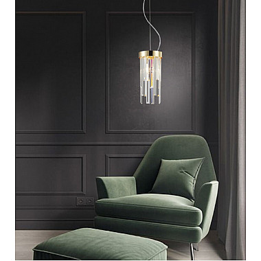 Подвесной светильник Dzhillian LH0048/2P-GD-CL