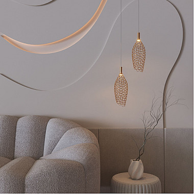 Подвесной светильник Ruche 90380/1 золото