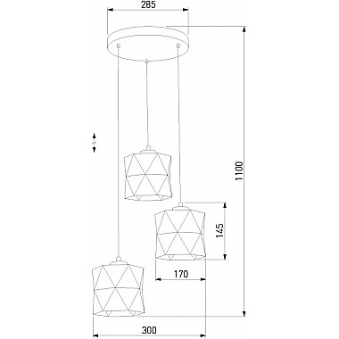 Подвесной светильник Siro 1045 Siro Black Gold