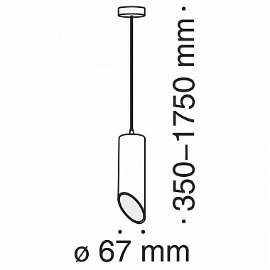 Подвесной светильник Vela P026PL-01B