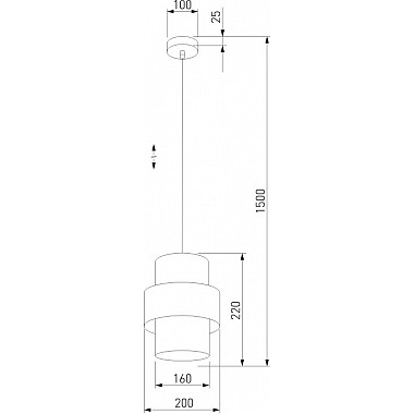 Подвесной светильник Calisto 15306 Calisto Black