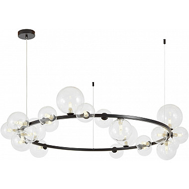 Подвесной светильник Merido LDP 7033-24 BK+CL