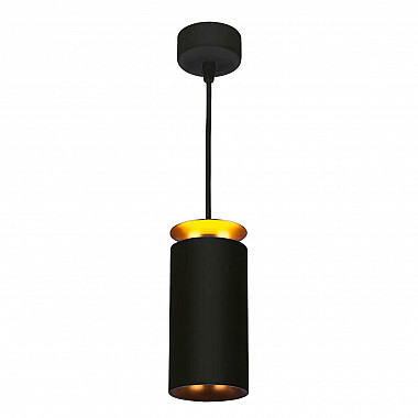 Подвесной светодиодный светильник Elektrostandard DLS021 9+4W 4200К черный матовый/золото 4690389144295