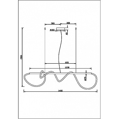 Подвесной светильник Tau MOD166PL-L30G3K