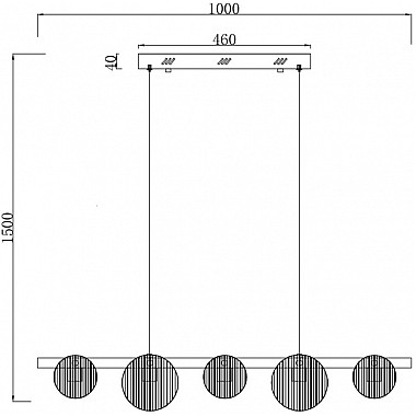 Подвесной светильник Relux 4008/02/05PL