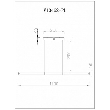 Подвесной светильник Varese V10462-PL