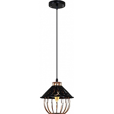 Подвесной светильник 02503-0.9-01 BK+GD