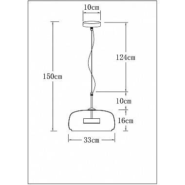 Подвесной светильник Padova A2404SP-33SM