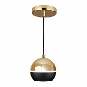 Подвесной светильник DLS023 DLS023 9W 4200K черный/золото