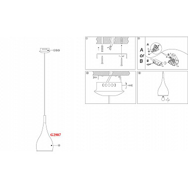Подвесной светильник Odeon Light Drop 2907/1