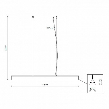 Подвесной светодиодный светильник Nowodvorski Cameleon A Led 8450