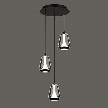 Подвесной светильник MD24001011 MD24001011-3A black/smoky